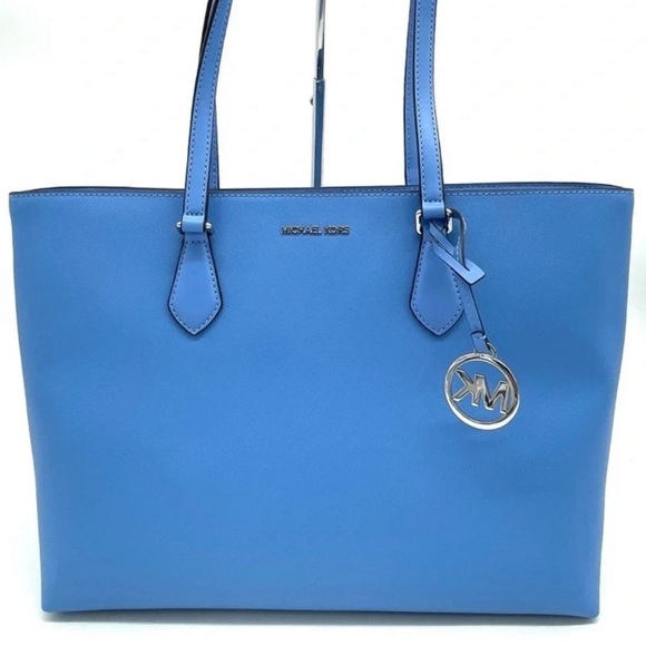 Michael Kors Bag Large Sheila Mf Tote Bag South Pacific Blue - Picture 1 of 13